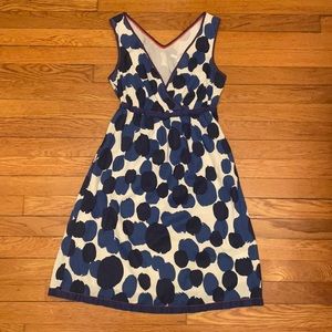 NWOT Boden Mini Blue Polka-Dot Dress